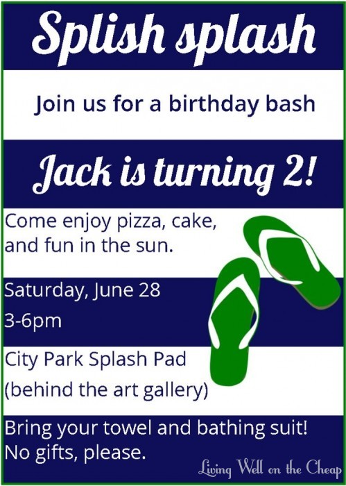 jack 2nd birthday invite