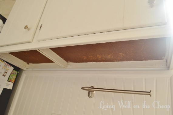 How I Finished the Undersides of My Cabinets | Living Well on the Cheap
